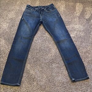 BKE Men's Dark Blue Straight Jeans Jake 32x34 new